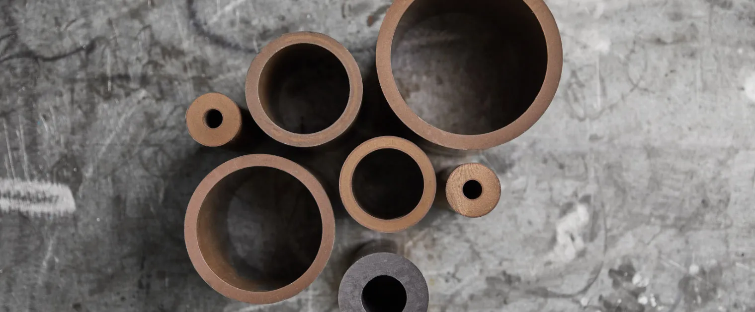 PTFE tubes used to machine seals